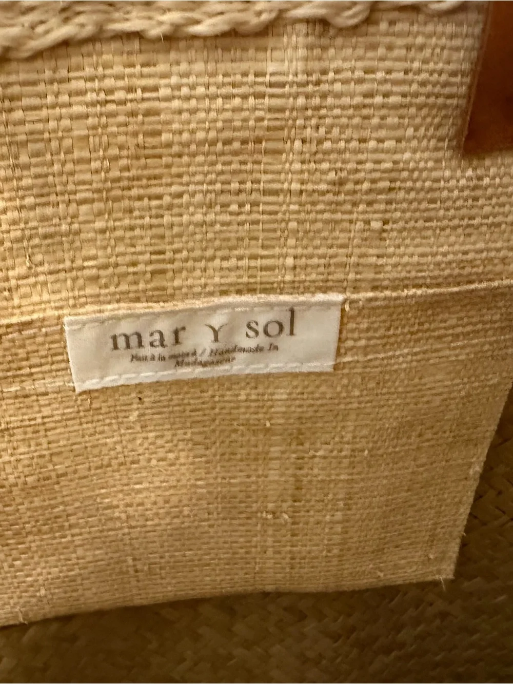 Mar y sol Ibiza Tote 100% woven sisal basket tote - Picture 9 of 16